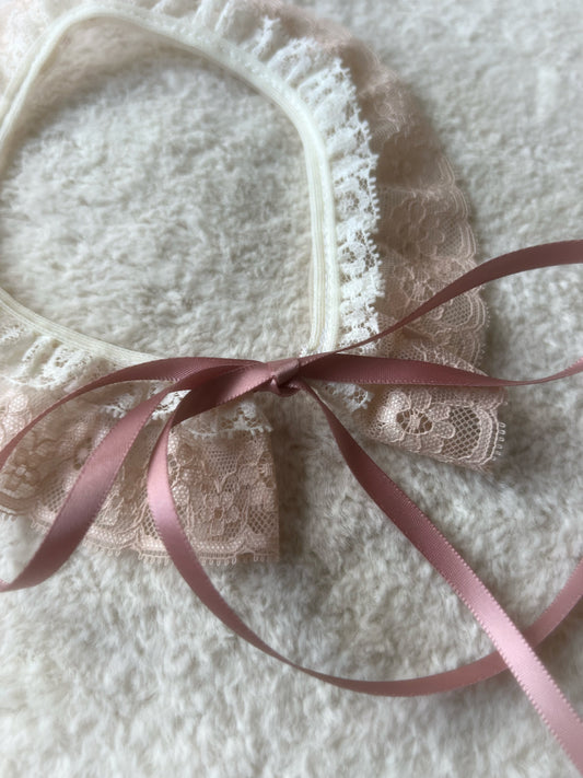 Blush Cream Lace Collar