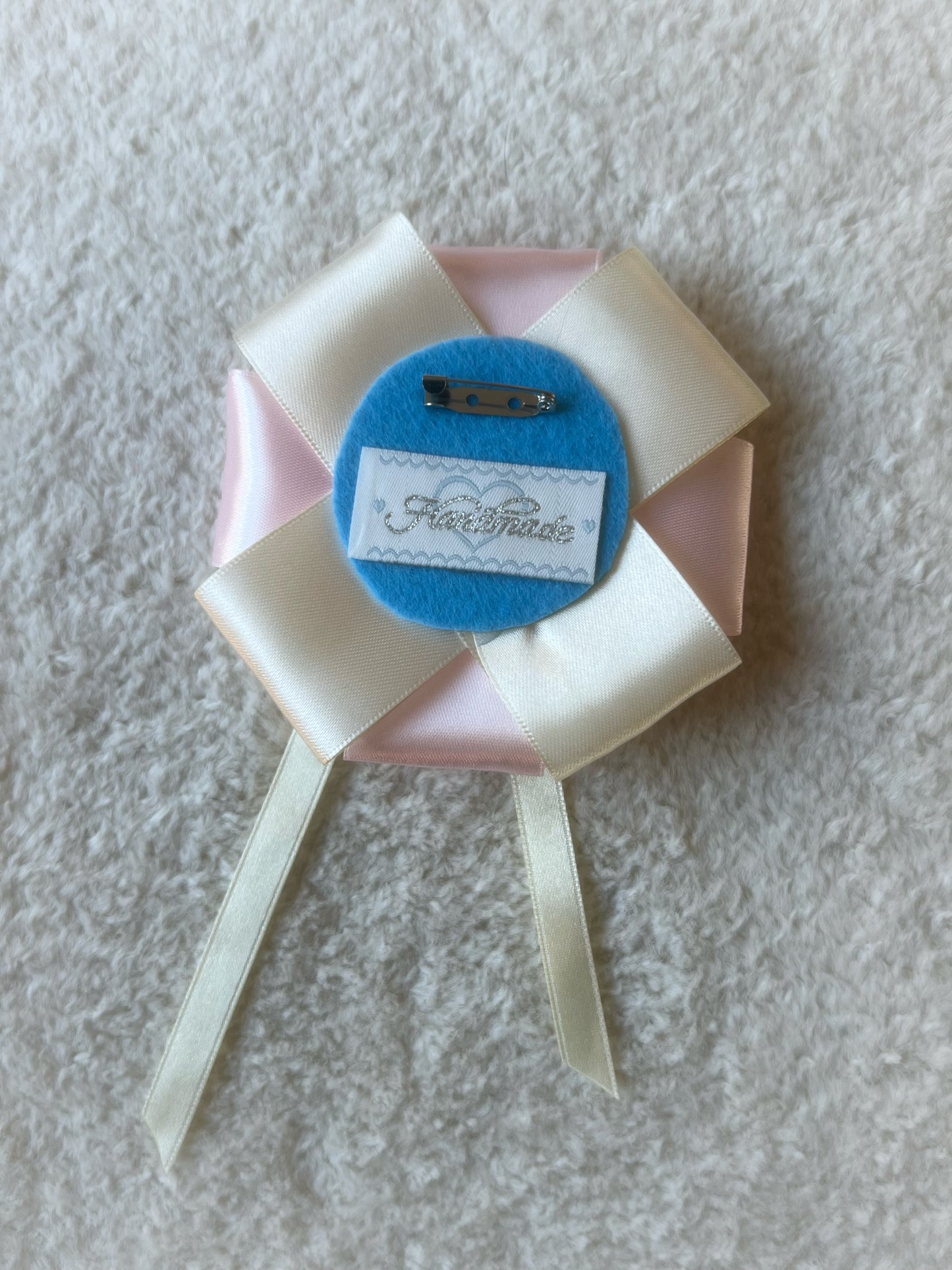 Angel Rosebud Ribbon Rosette