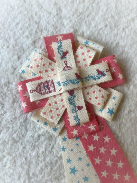 Stars and Songbirds Cotton Rosette
