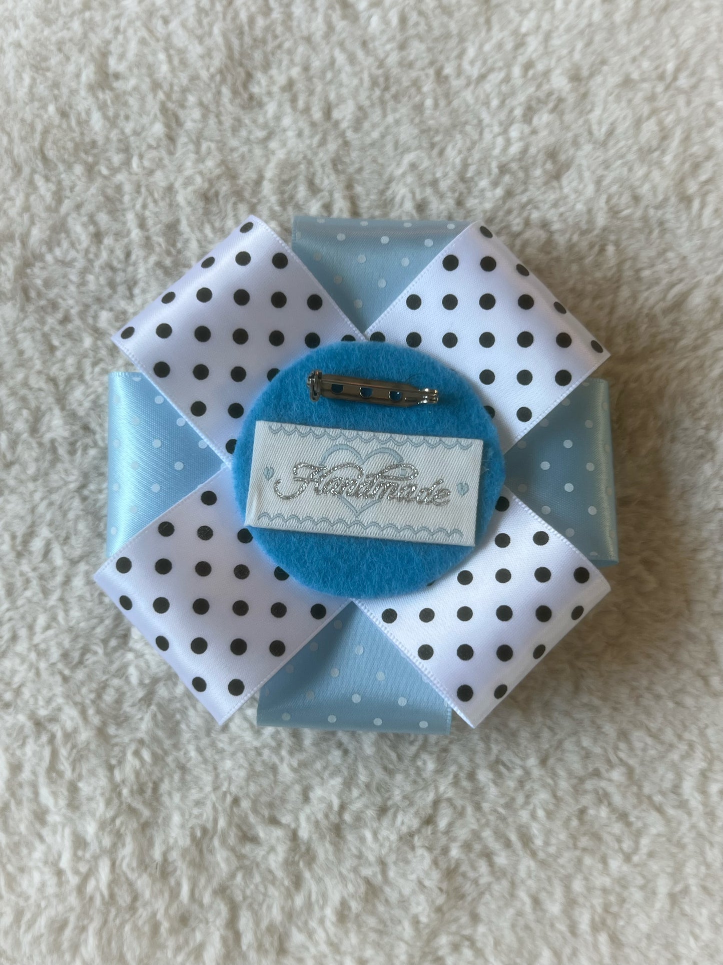 Silver Wing Ribbon Rosette