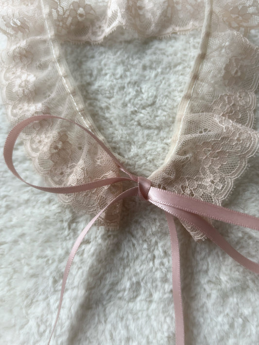 Powder Rose Lace Collar