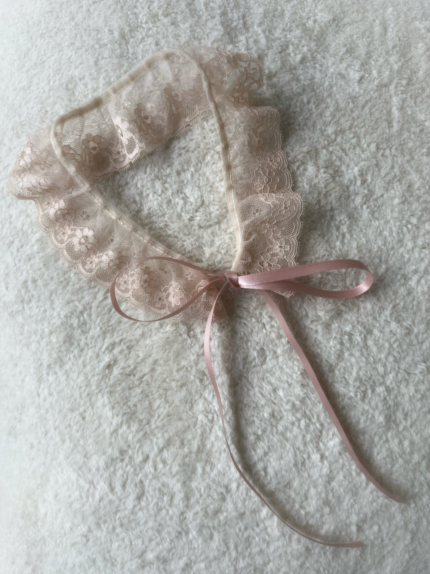 Powder Rose Lace Collar