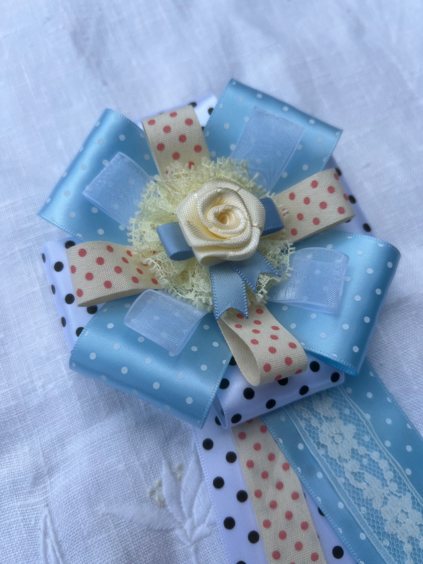 Dotty Darling Ribbon Rosette