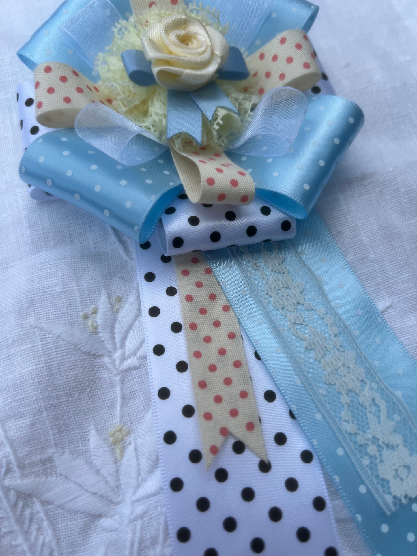 Dotty Darling Ribbon Rosette