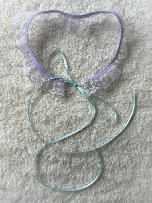 Lilac Whisper Lace Collar