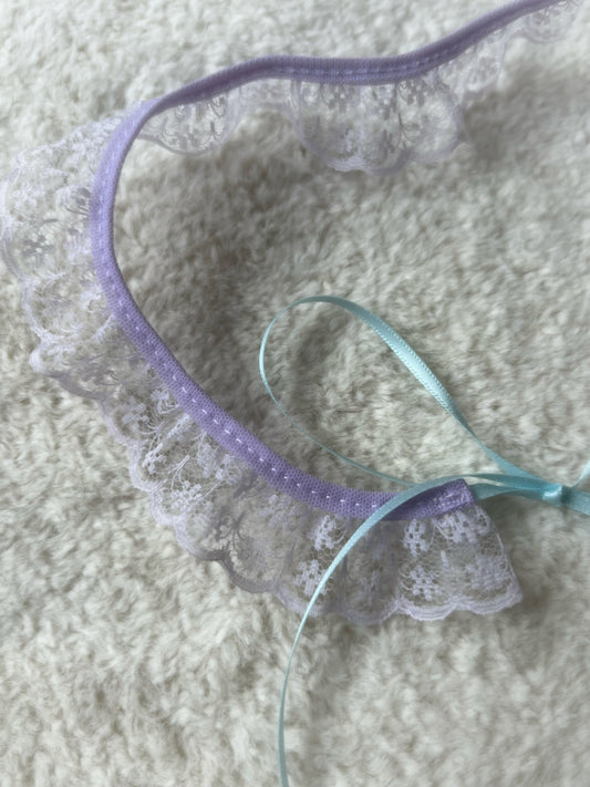Lilac Whisper Lace Collar