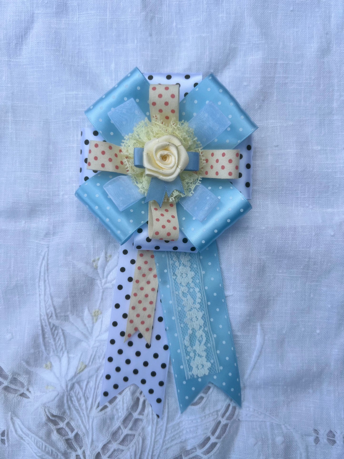 Dotty Darling Ribbon Rosette