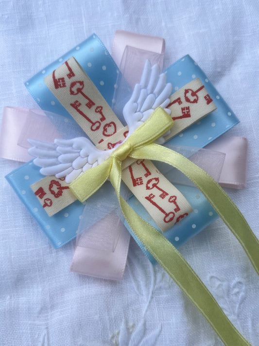 Angel Keys Ribbon Rosette