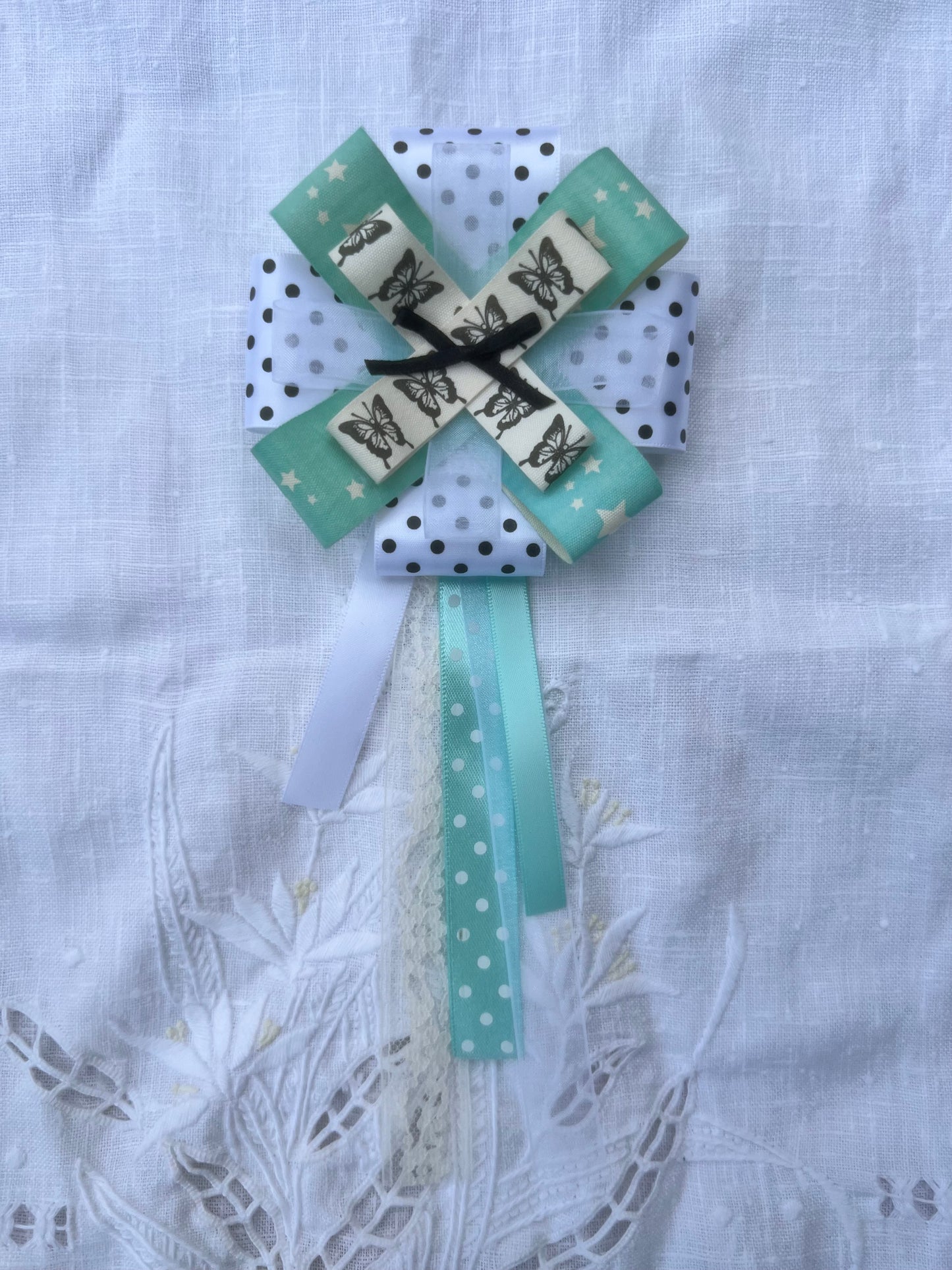 Stardust Flutter Ribbon Rosette