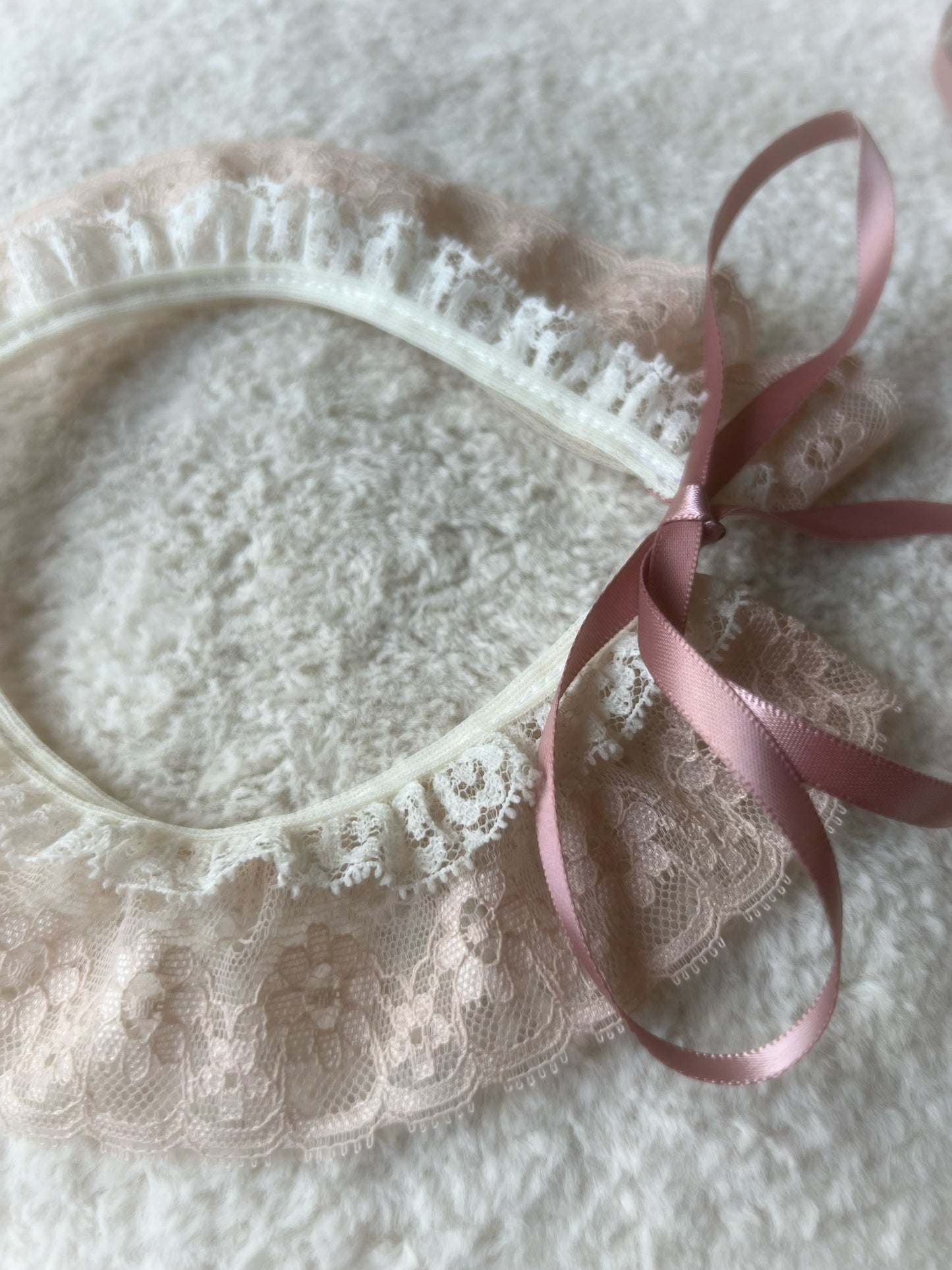 Blush Cream Lace Collar