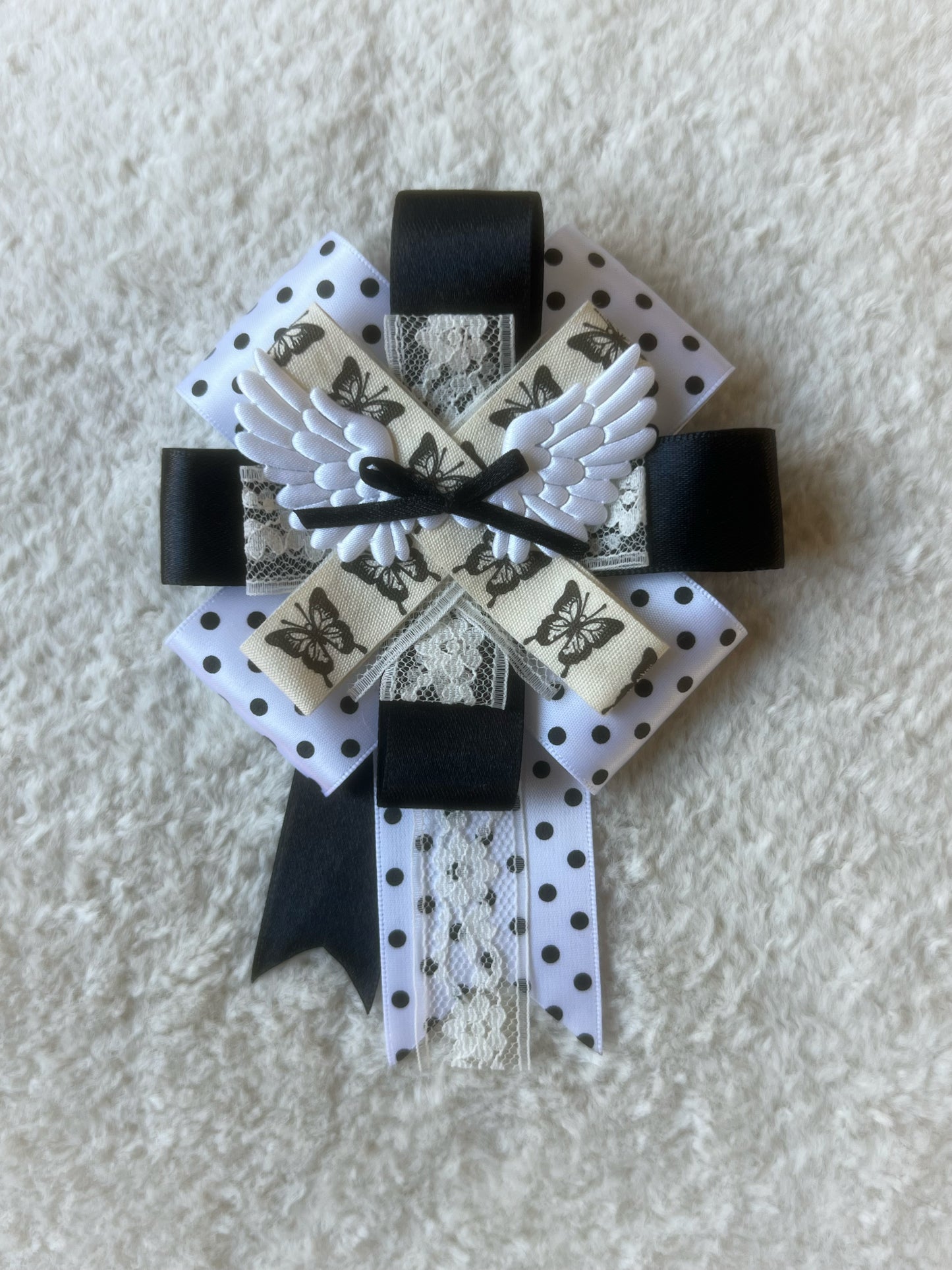 Midnight Flitter Ribbon Rosette