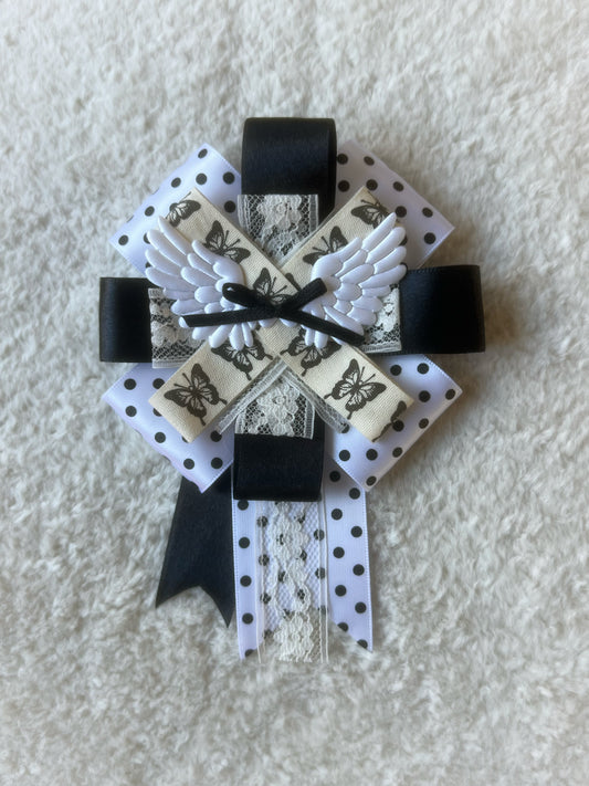 Midnight Flitter Ribbon Rosette