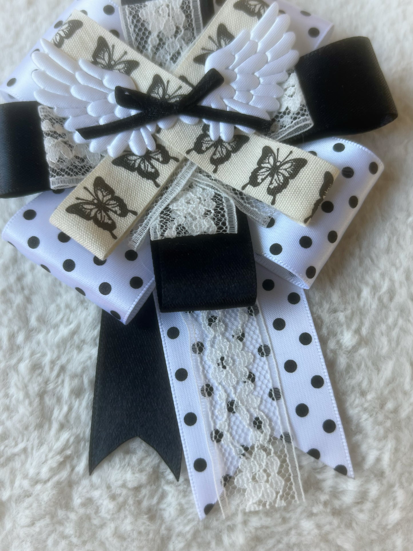 Midnight Flitter Ribbon Rosette