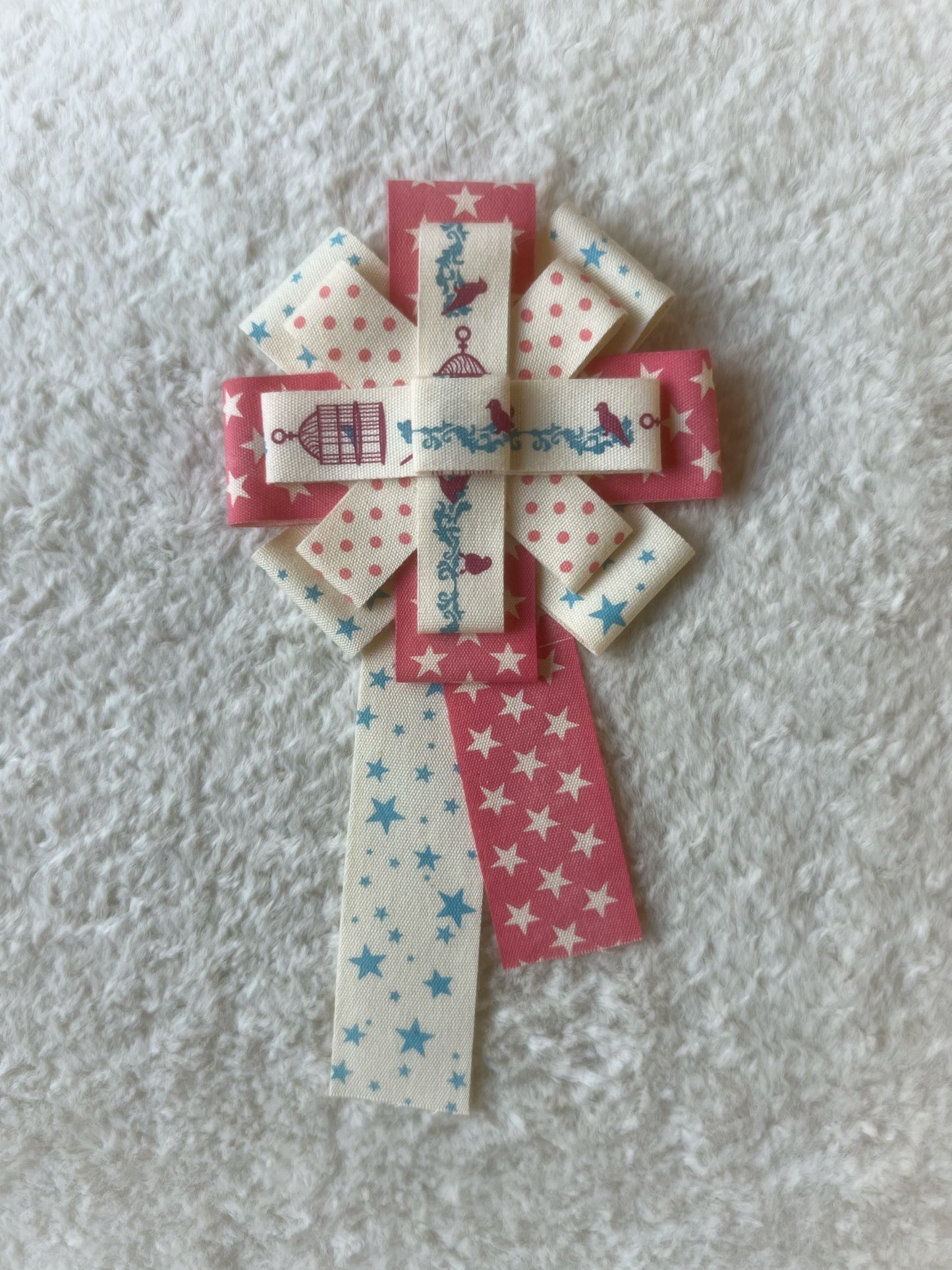 Stars and Songbirds Cotton Rosette