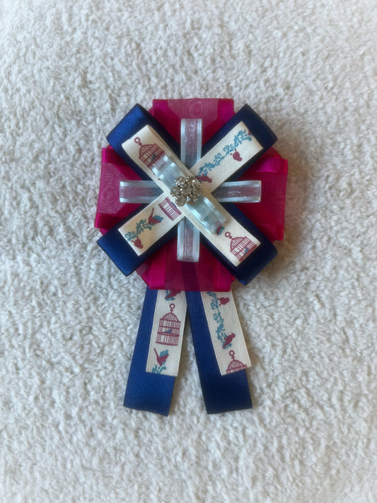 Birdcage Blooms Ribbon Rosette