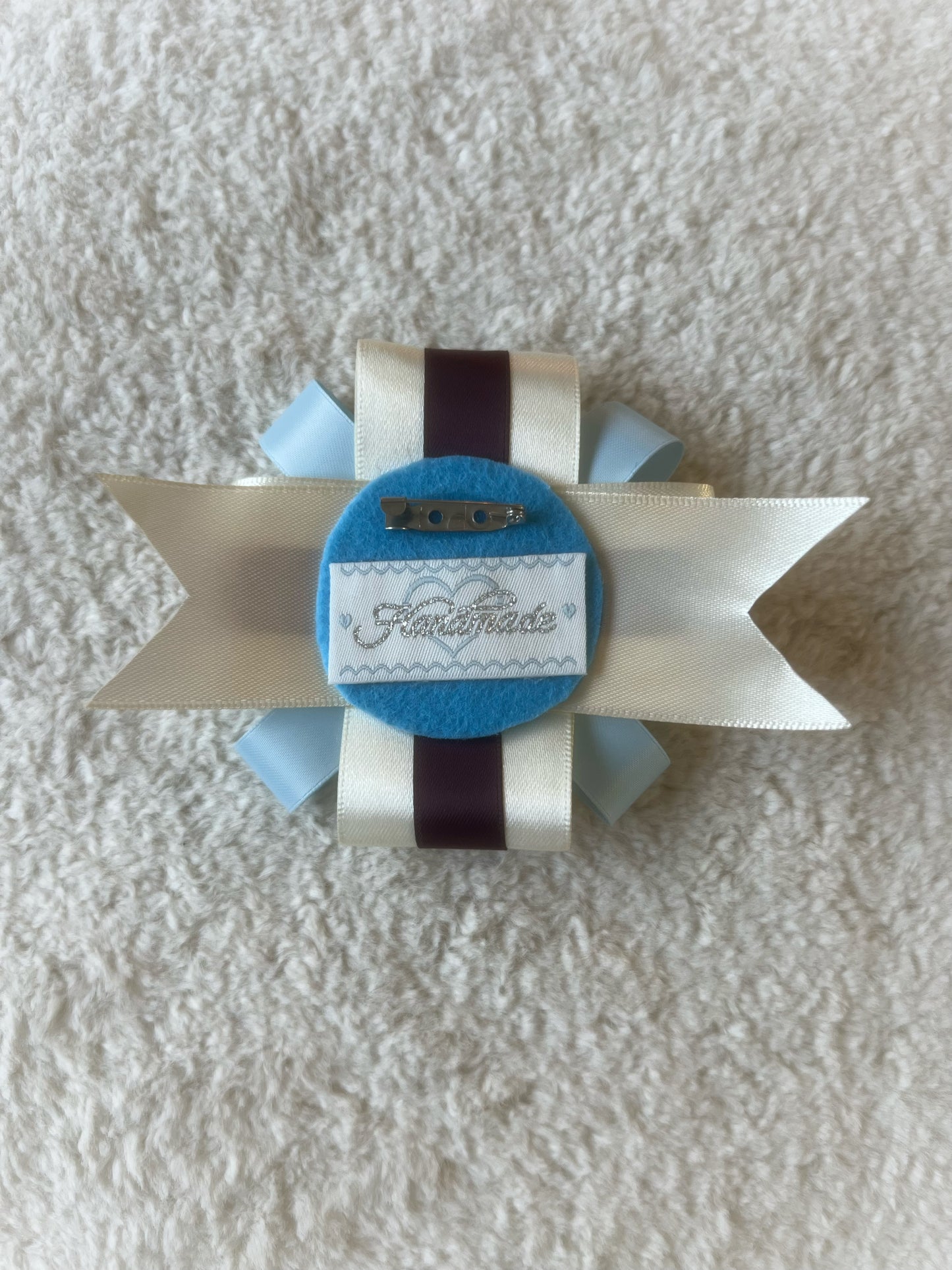 Plum & Butterflies Ribbon Rosette