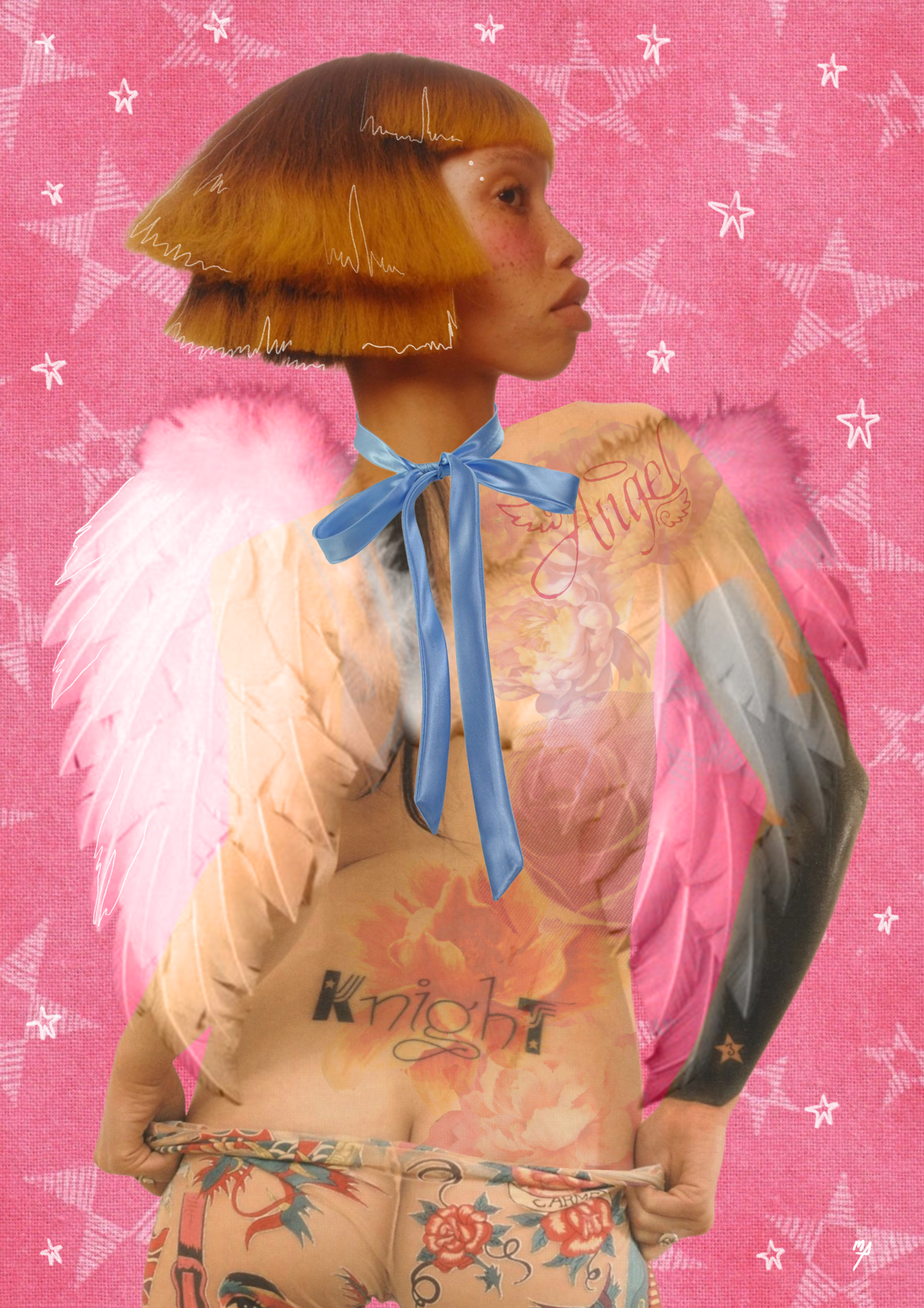 Knight Angel Art Print